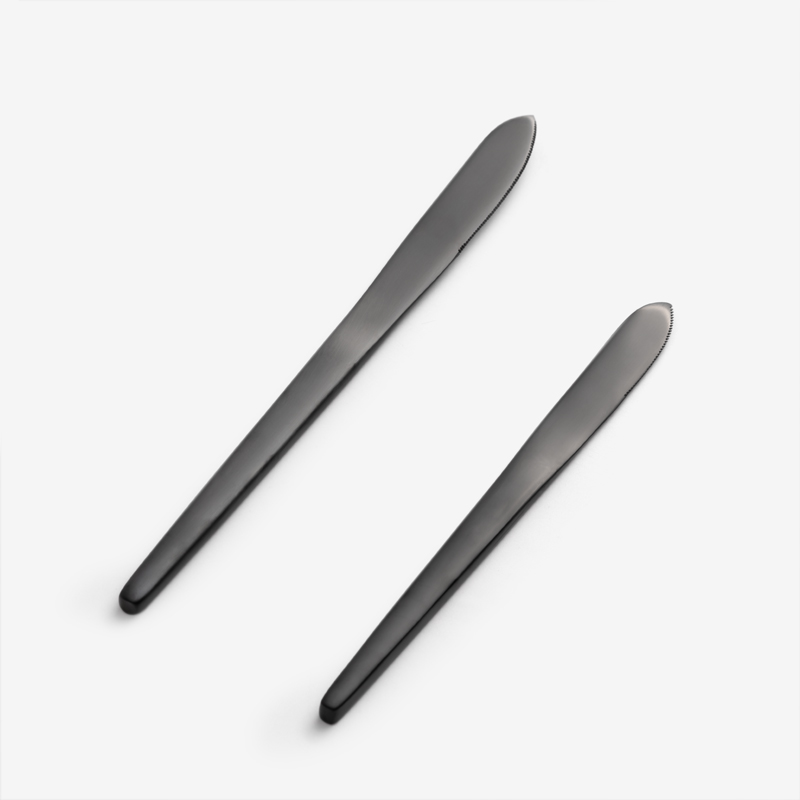 WAGA 簡約幾何 18cm 不鏽鋼側刀｜黑｜單品_1