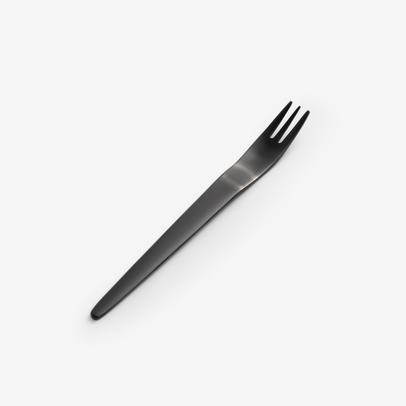 WAGA 簡約幾何 16.5cm 不鏽鋼小叉｜黑｜單品_0
