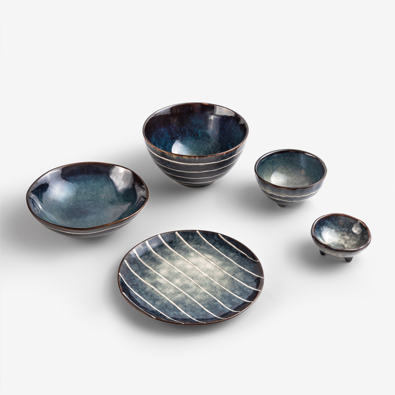 Ice Crack 23cm Ceramic Plate_4