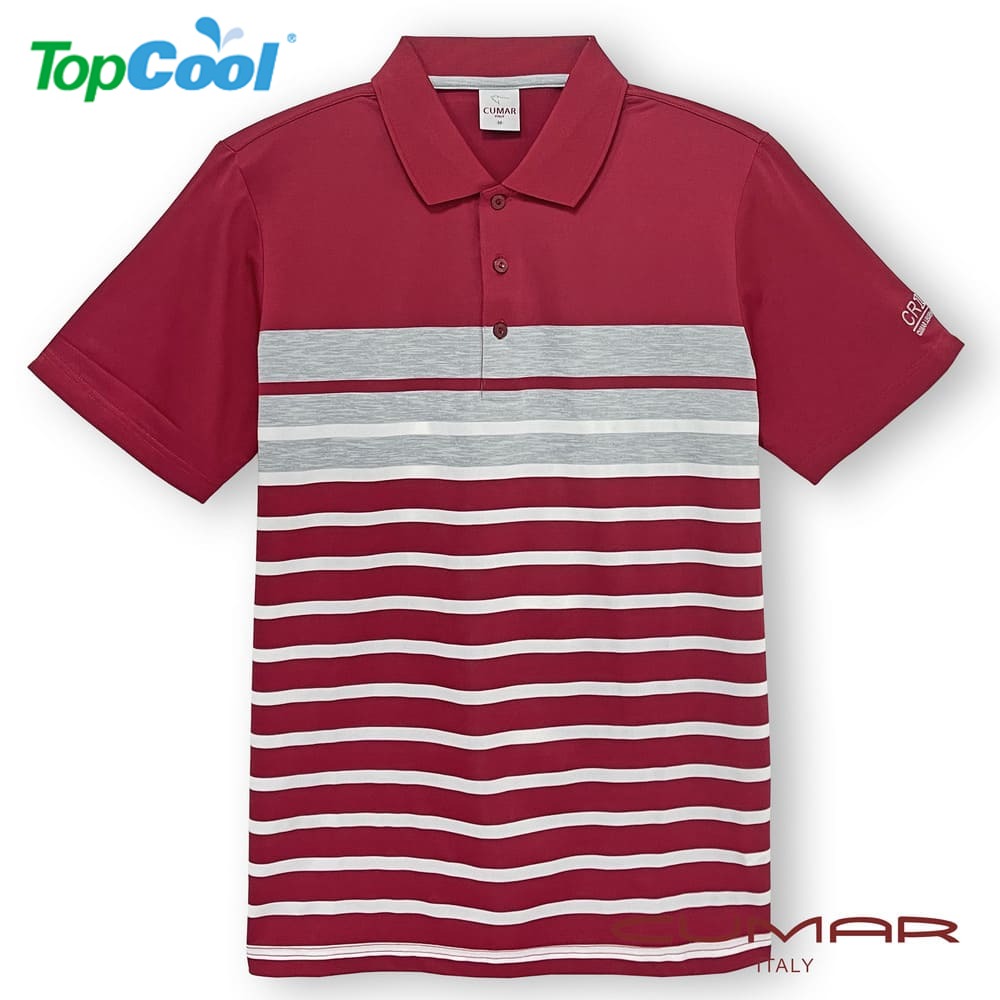 CUMAR 羅紋領定位條短袖POLO衫(TopCool)/208233