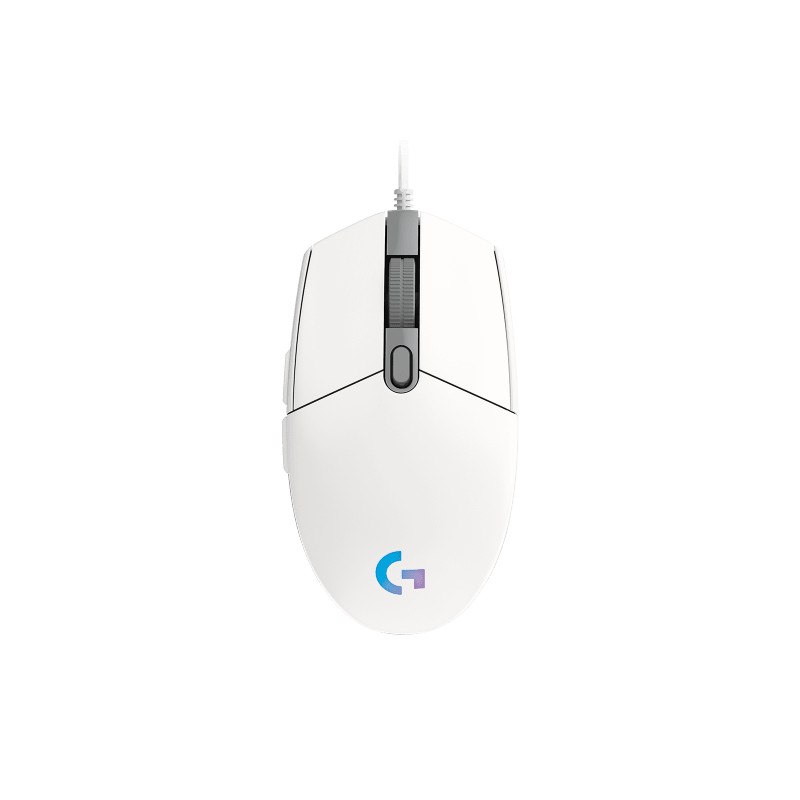 羅技logitech RGB 炫彩遊戲滑鼠/Prodigy電競滑鼠/有線電競滑鼠(G102)-白色_0