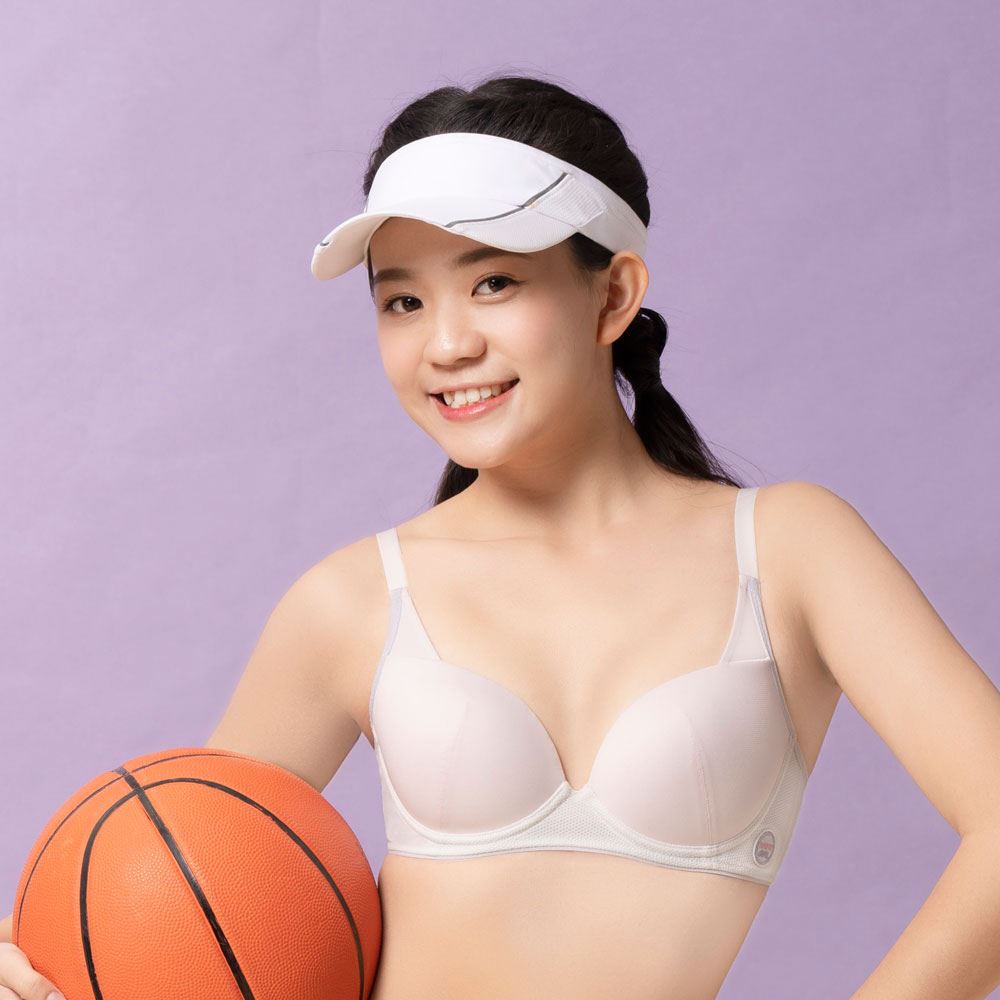 嬪婷-校園運動 B-E罩杯內衣(閃耀粉) Protimo+水涼紗-抑菌涼爽-BB3638LP