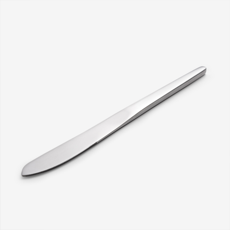 WAGA 簡約幾何 22cm 不鏽鋼主餐刀｜銀｜單品_0