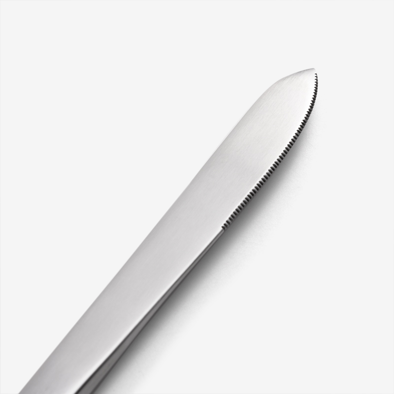 WAGA 簡約幾何 22cm 不鏽鋼主餐刀｜銀｜單品_1