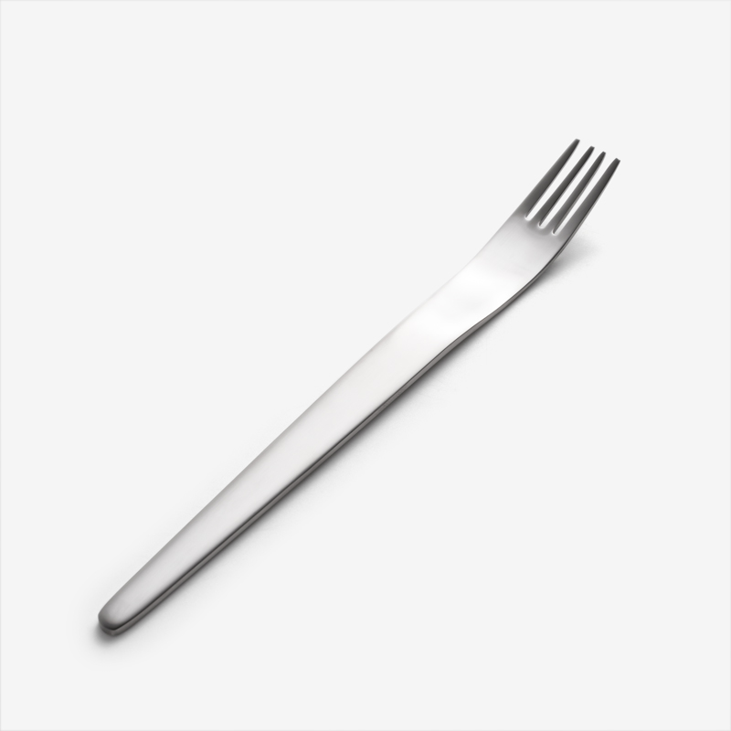 WAGA 簡約幾何 20cm 不鏽鋼主餐叉｜銀｜單品_0