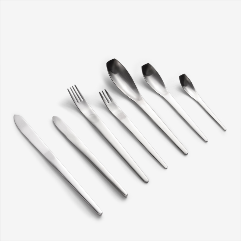 WAGA 簡約幾何 17cm 不鏽鋼小匙｜銀｜單品_3