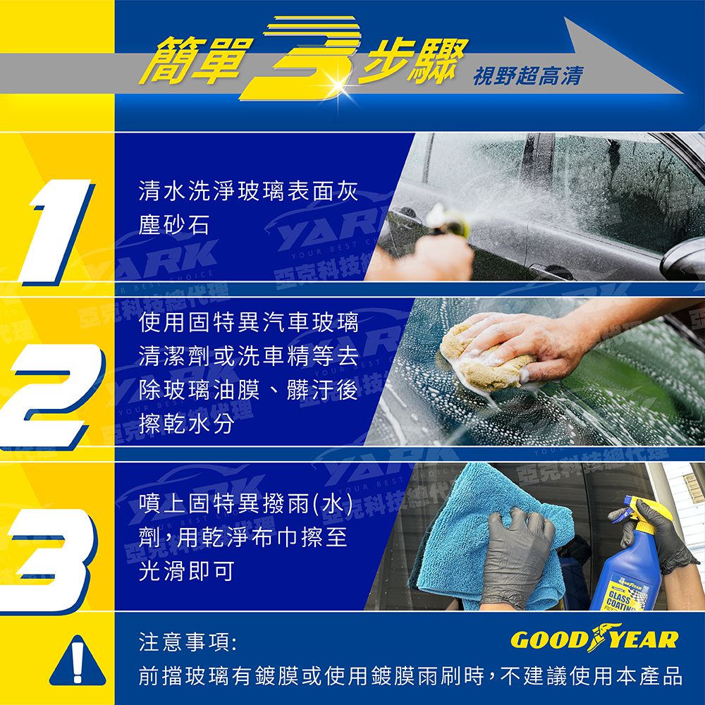 ★全新【美國GOODYEAR固特異】汽車鍍膜撥雨劑700ml｜撥水劑_2