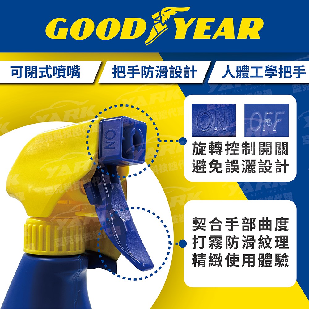 ★全新【美國GOODYEAR固特異】汽車鍍膜撥雨劑700ml｜撥水劑_6