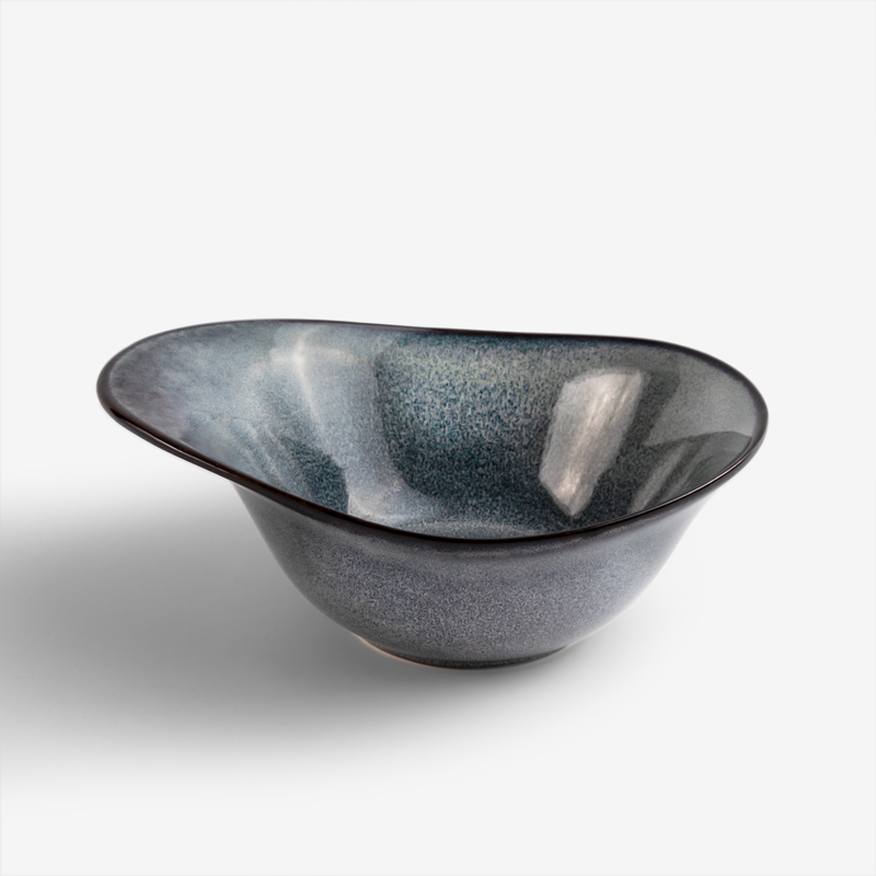 WAGA 夜空映色 19cm 陶瓷造型碗｜黛藍｜單品_0