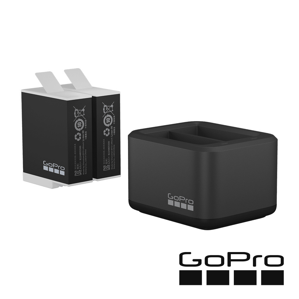 HERO12創作者系列【贈品】GoPro HERO 12/11/10 雙充+Enduro 高續航電池組 ADDBD-211-AS