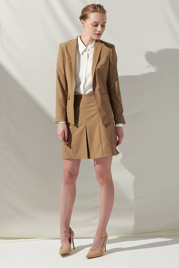 SST&C Women'S Wool Blend Designer Hook-Button Suit Jacket | 7162109007  (Outlet)_4