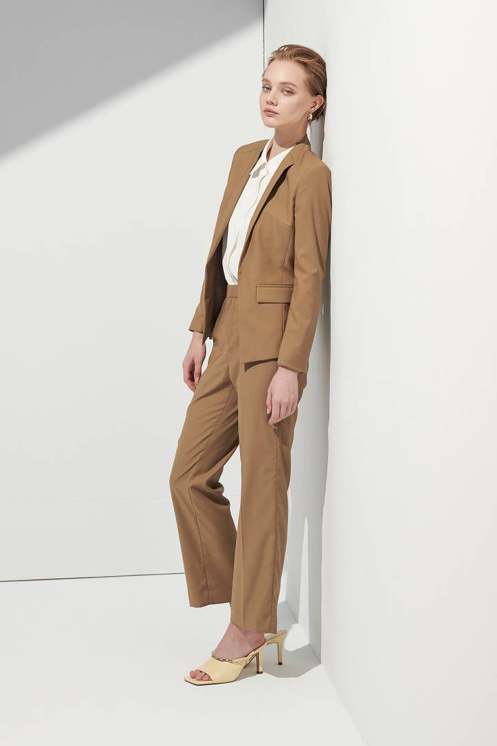 SST&C Women'S Wool Blend Designer Hook-Button Suit Jacket | 7162109007  (Outlet)_6