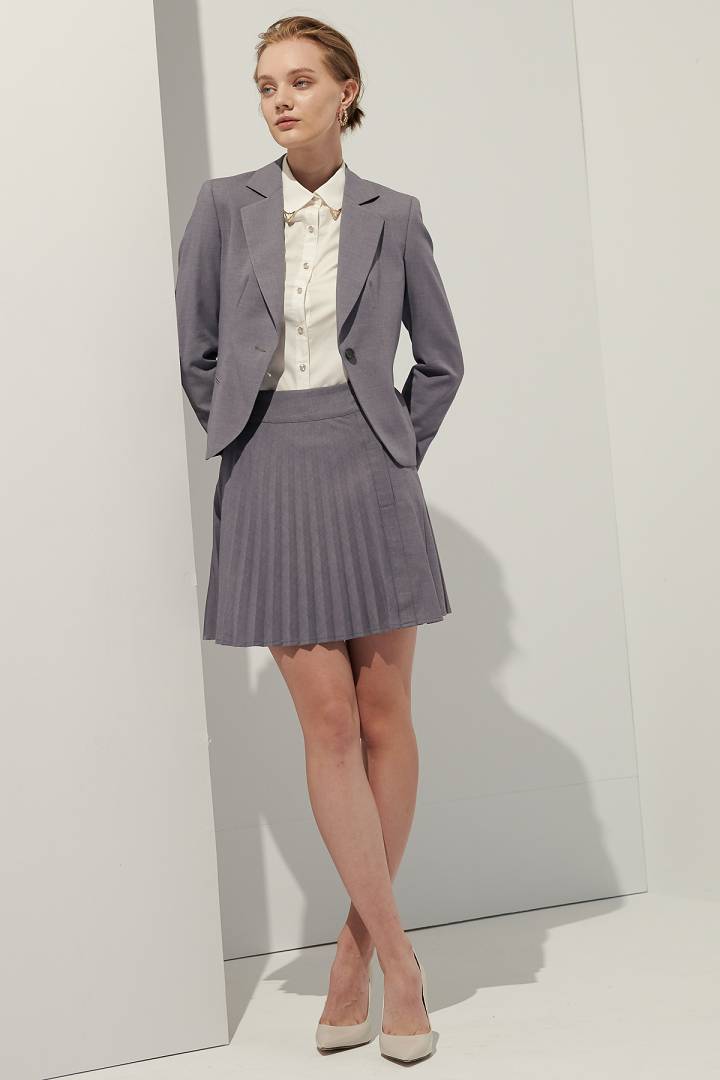 SST&C Women'S Design Pleated A-Line Skirt | 7462109002  (Outlet)_1