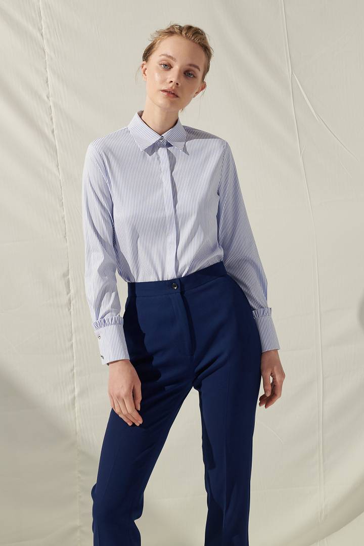 SST&C女裝 彈性合身商務藍西裝褲 | 7262109003 (outlet)_5