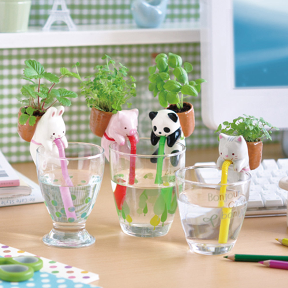 聖新陶芸 Chuppon 日本杯緣子動物水耕栽培盆器 Light Mall