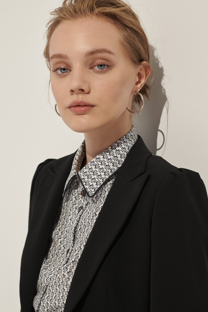 SST&C Women'S White Geometric Print Shirt | 7562110001  (Outlet)_3