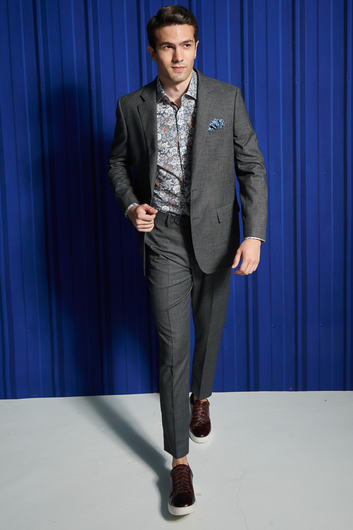 SST&C Gray Classic Suit Jacket | 0112110008  (Outlet)_2