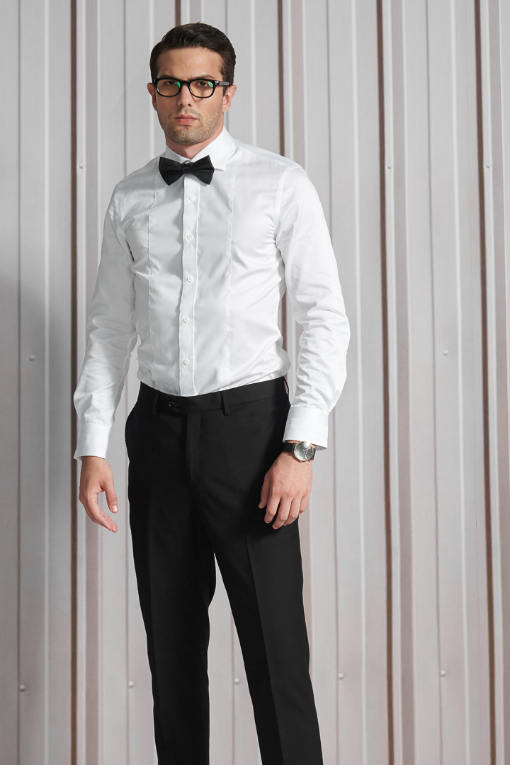 SST&C #Milan Series  White Patchwork Shirt | 0312110006  (Outlet)_0