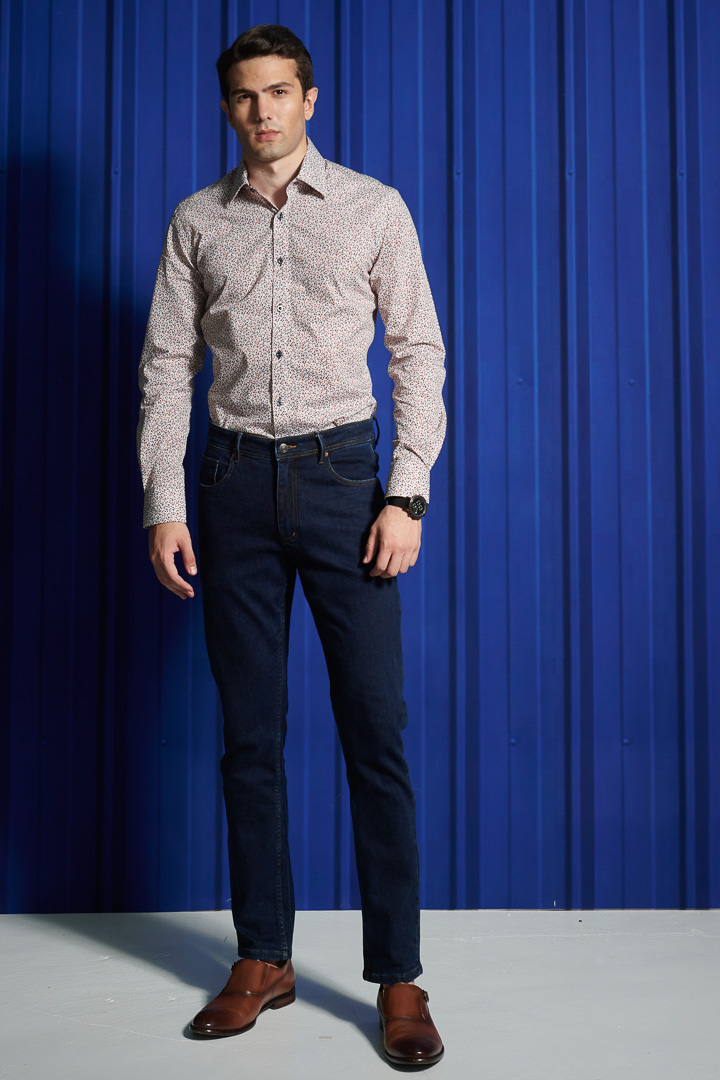 SST&C #Comfortable Cotton  Brown Leaf Print Shirt | 0312110012  (Outlet)_1