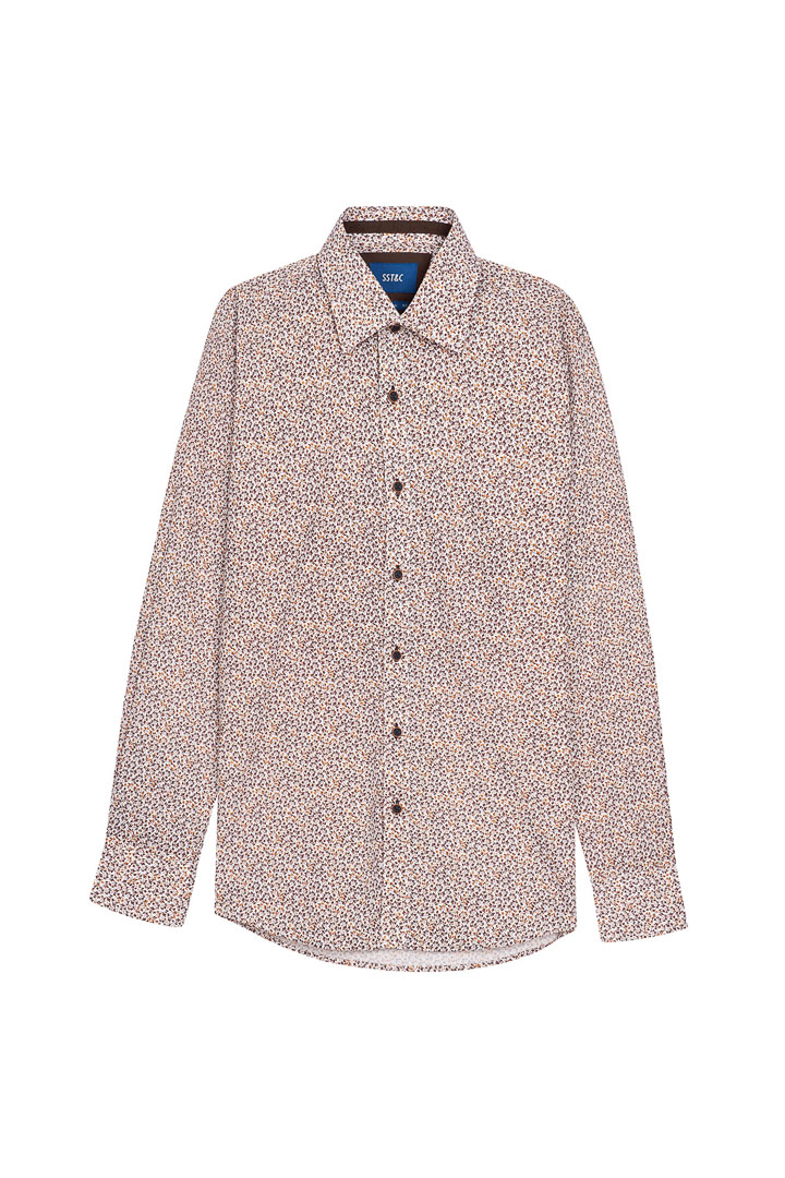 SST&C #Comfortable Cotton  Brown Leaf Print Shirt | 0312110012  (Outlet)_6