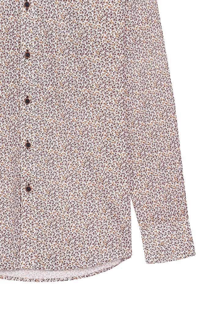 SST&C #Comfortable Cotton  Brown Leaf Print Shirt | 0312110012  (Outlet)_8