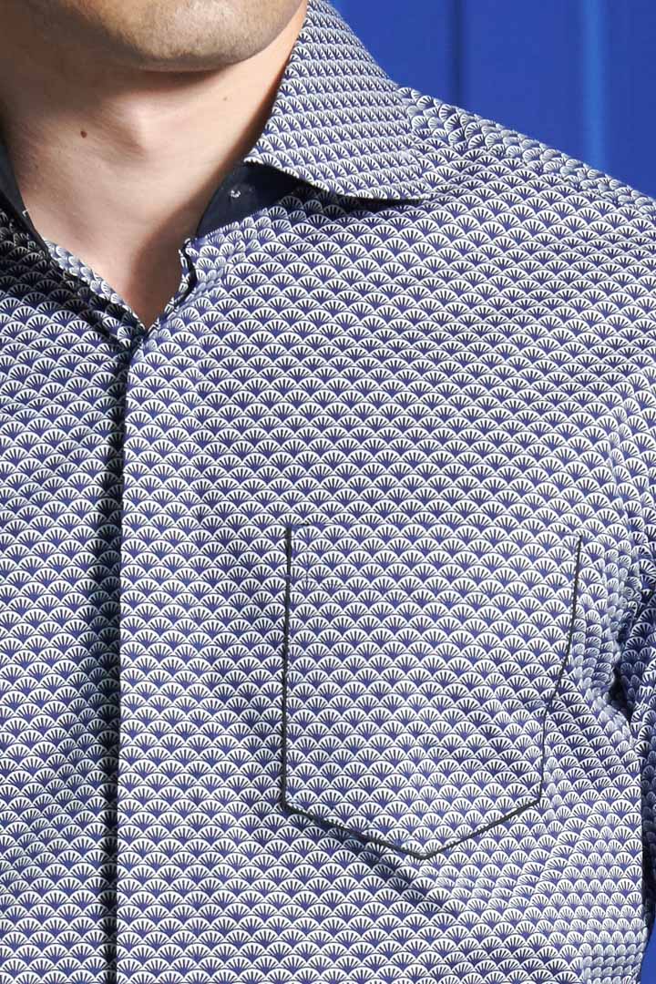 SST&C #Elastic Fit  Scalloped Print Shirt | 0312110017  (Outlet)_5