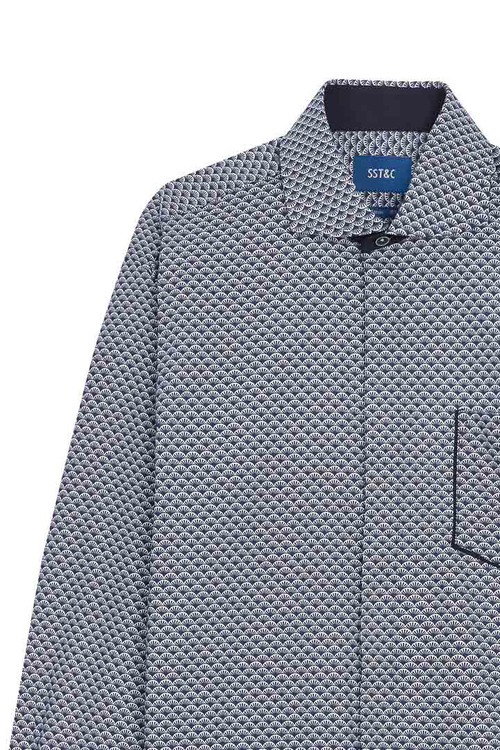 SST&C #Elastic Fit  Scalloped Print Shirt | 0312110017  (Outlet)_7