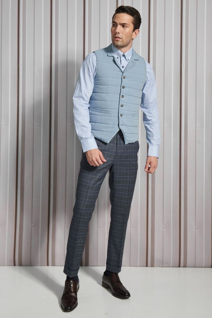 SST&C Light Blue Down Casual Vest | 4512110002  (Outlet)_0