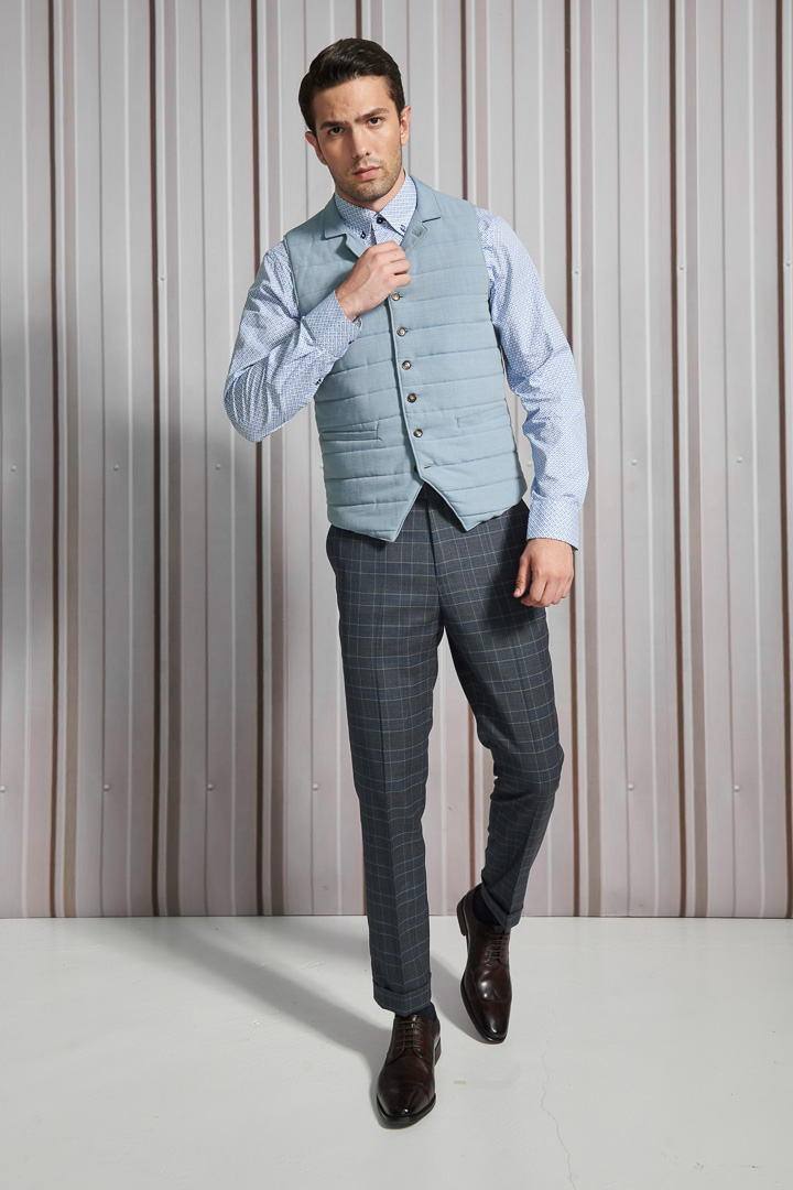 SST&C Light Blue Down Casual Vest | 4512110002  (Outlet)_1
