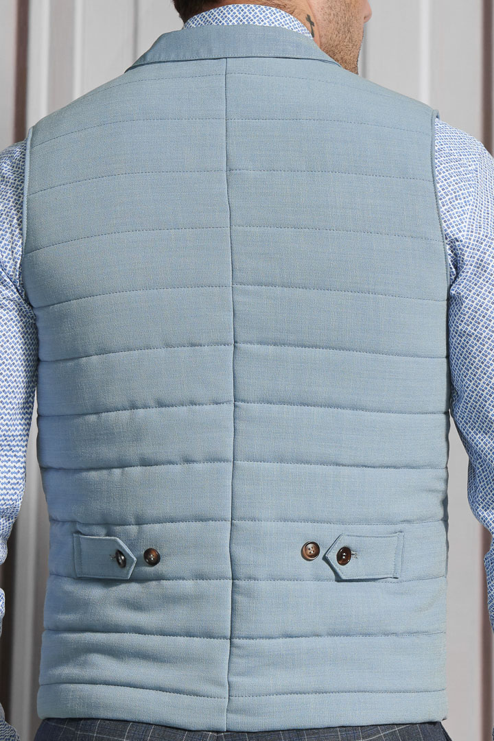 SST&C Light Blue Down Casual Vest | 4512110002  (Outlet)_6