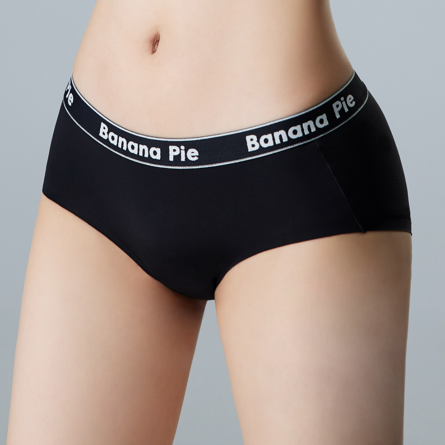 [Banana Pie] IN ZERO無重力低腰平口內褲-鐵礦黑_2