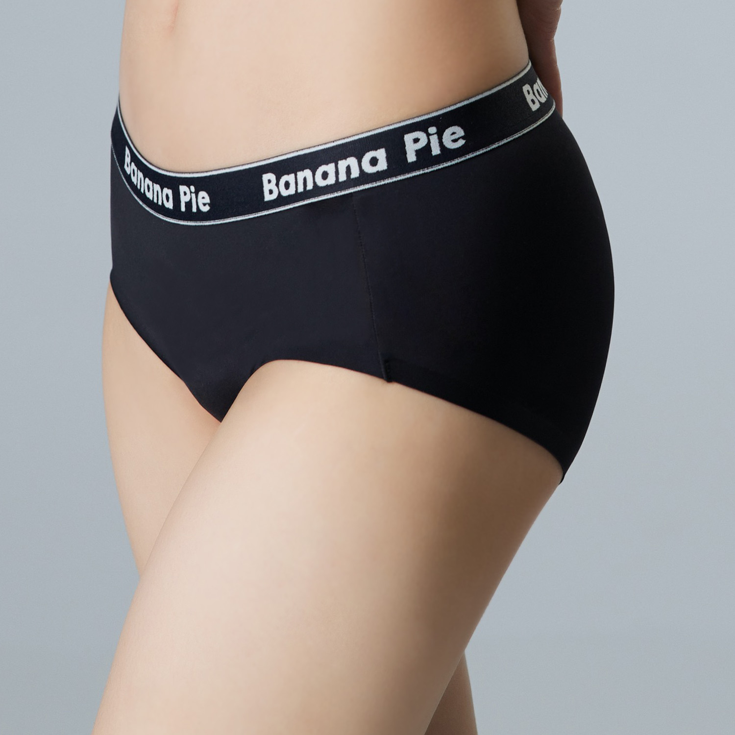 [Banana Pie] IN ZERO無重力低腰平口內褲-鐵礦黑_3