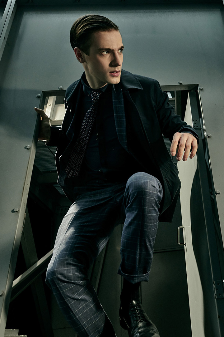 SST&C Navy Blended Tailored Trousers | 0212110004  (Outlet)_1