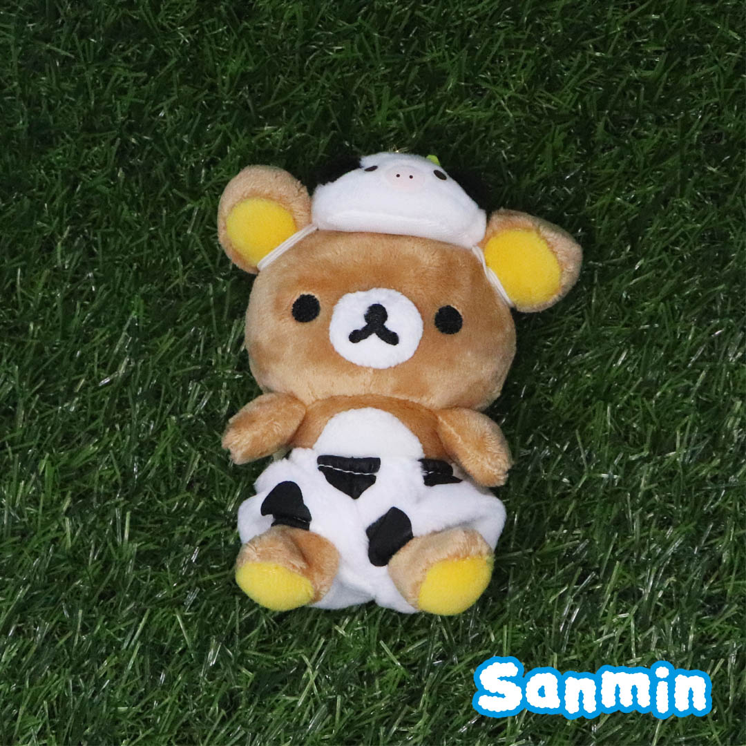 【Rilakkuma/拉拉熊】拉拉熊牛乳變裝造型吊飾_0