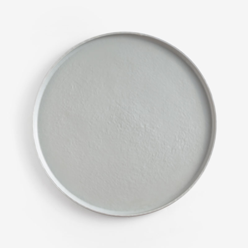 Stripes 17cm Plated Plastic Plate | Black | 10-piece Set_2