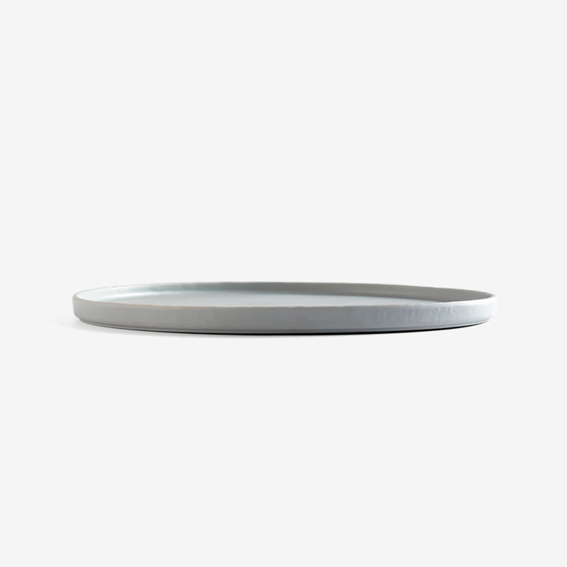 Stripes 17cm Plated Plastic Plate | Black | 10-piece Set_1