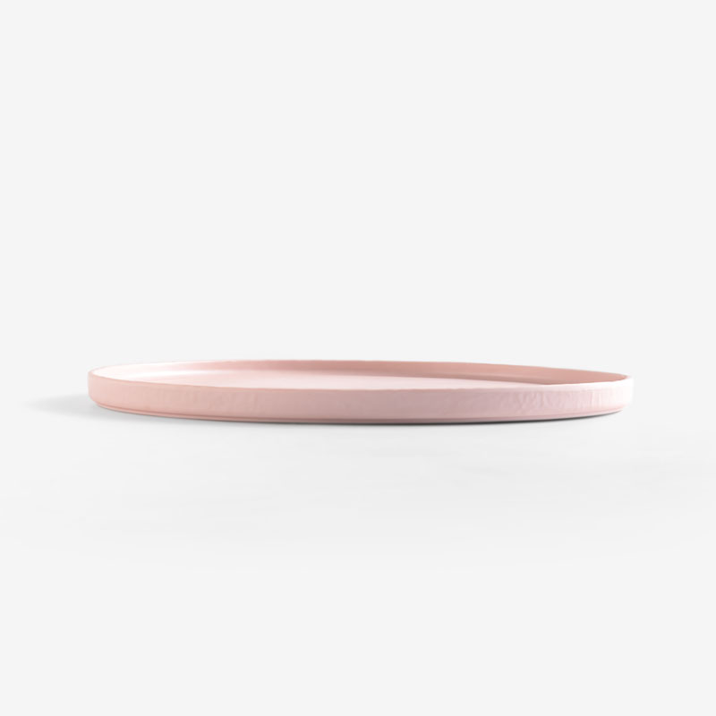 莫蘭迪色 23.5cm 合成樹脂盤｜嫩粉｜單品_1