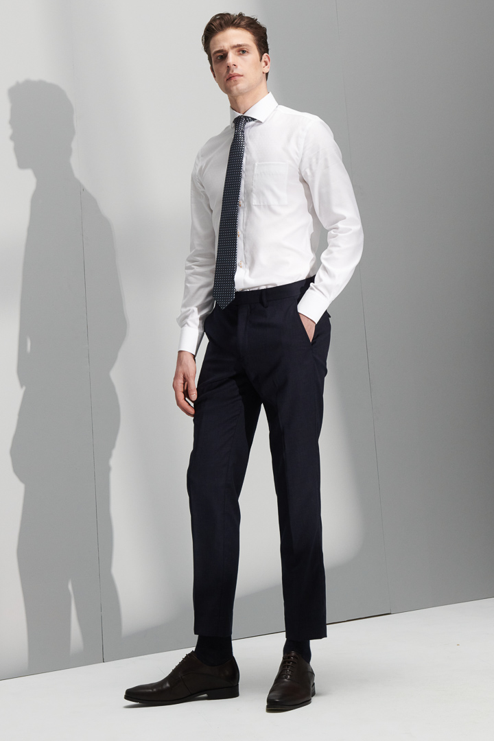 SST&C #米蘭系列 藏青修身西裝褲 | 0212110002 (outlet)_0