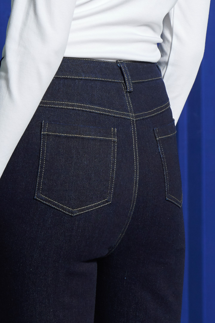 SST&C Women'S Denim Blue Mid Rise Slim Jeans | 8262110002  (Outlet)_7