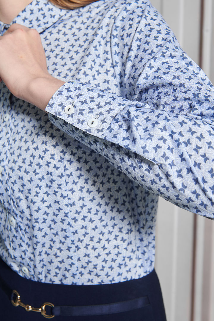 SST&C Women'S Light Blue Butterfly Print Shirt | 7562110007  (Outlet)_6