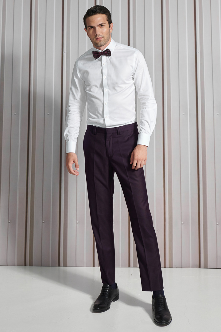 SST&C #網路獨賣款 紫色修身晚宴服西裝褲 | 0212111005 (outlet)_0