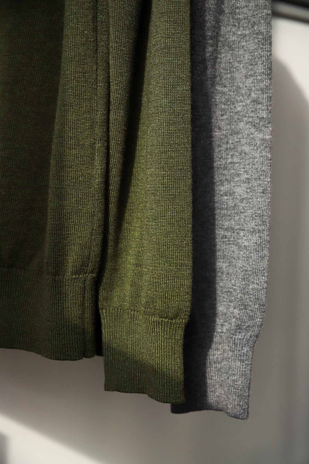 SST&C #Online Exclusive  Merino Blend Dark Gray Knitted Hoodie | 1112111004  (Outlet)_8