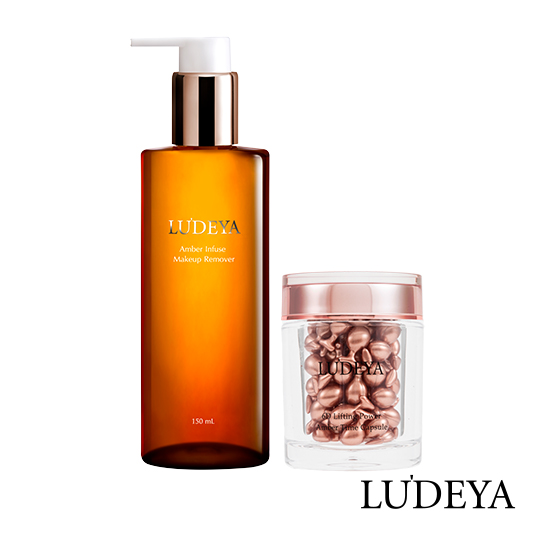 【LUDEYA】琥珀潔淨發光組 (琥珀洗卸精華+琥珀膠囊)(11點熱炒店 推薦)_0