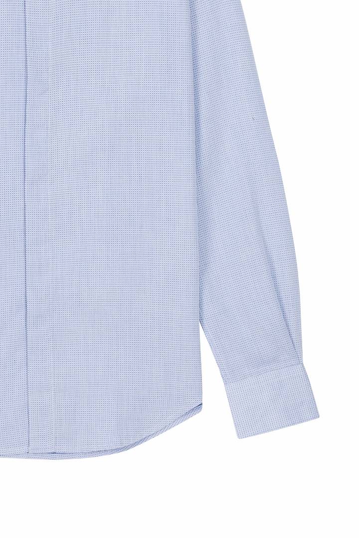 SST&C #Easycare  Blue Textured Shirt | 0312111006  (Outlet)_2