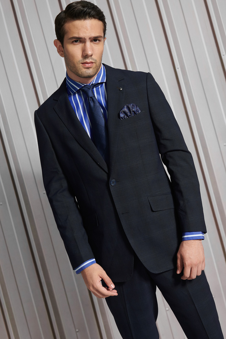 SST&C #Online Exclusive  #Comfortable Cotton  Blue and White Straight Shirt | 0312111016  (Outlet)_2