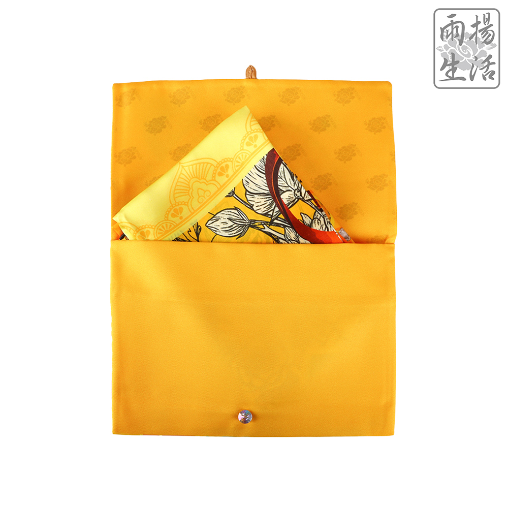 富貴三合貴人護法披巾-黃色（蛇、雞、牛）（限海外直購）shawl_3