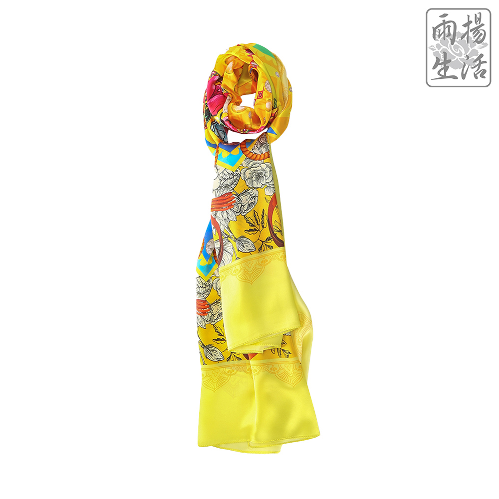 富貴三合貴人護法披巾-黃色（蛇、雞、牛）（限海外直購）shawl_5