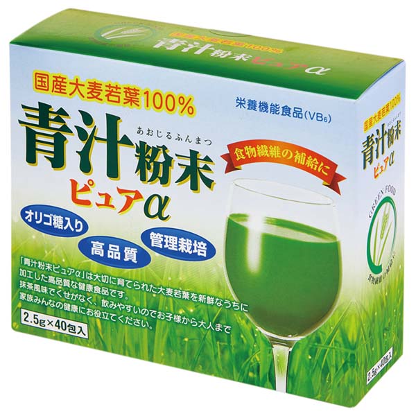 Kassei大麥若葉青汁粉末PURE食品2.5gx40P_日藥本舖