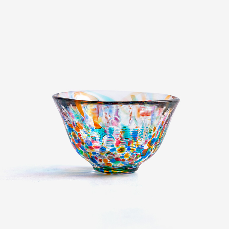 津輕 日製手作 50ml 玻璃清酒杯│繽紛│單品_1
