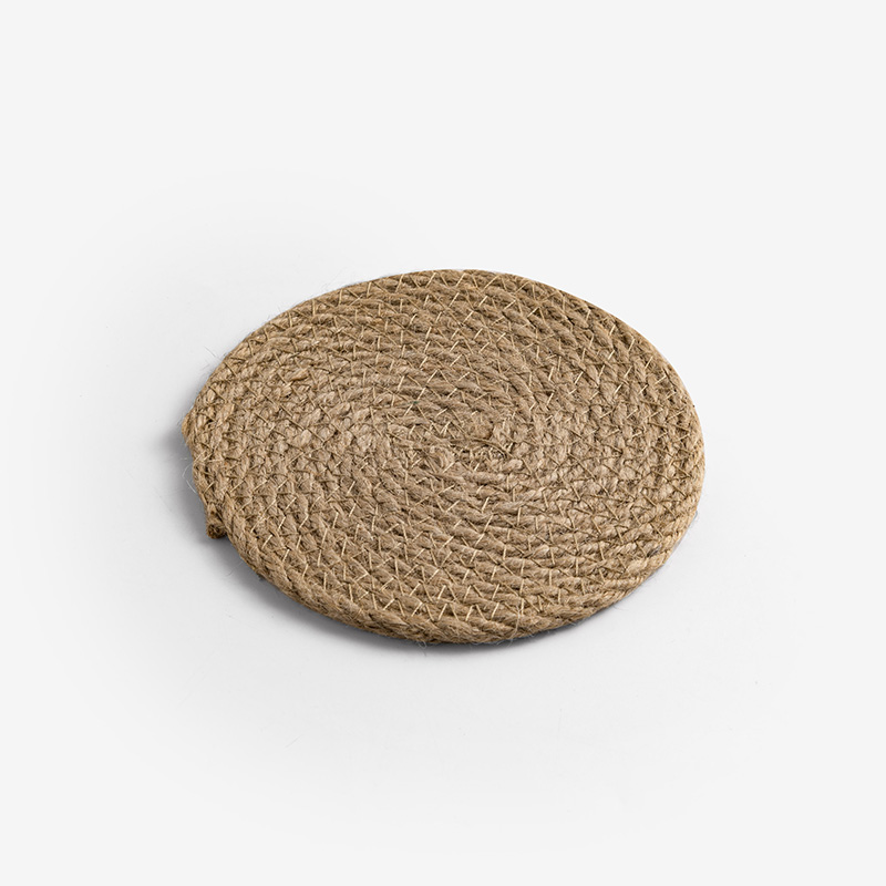 WAGA 棉麻編織 18cm 圓型餐墊 ｜單品_1